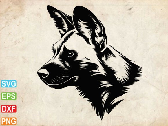 African Wild Dog Svg