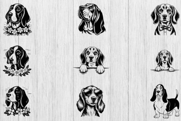 Basset Hound Dog SVG Bundle