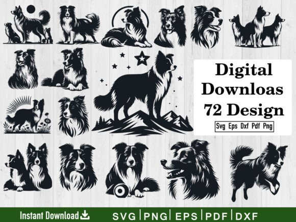Border Collie Svg Bundle File