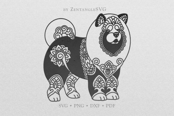 Chow Chow Dog SVG for Embroidery