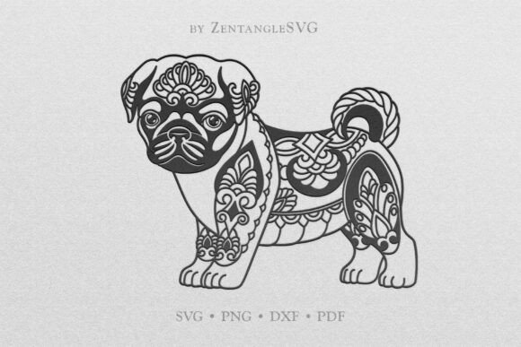 Cute Pug Dog SVG
