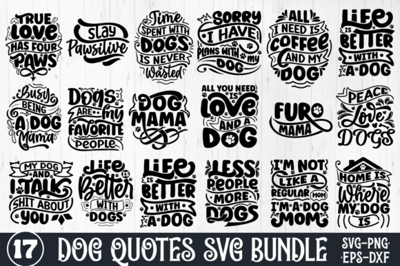 Embroidery Design Review: Dog Quotes SVG Bundle