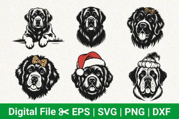 Fluffy Dog SVG Santa Hat Pet Vector Svg