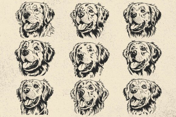 Golden Retriever SVG for Real Projects