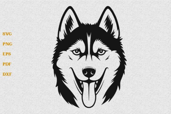 Siberian Husky SVG Design