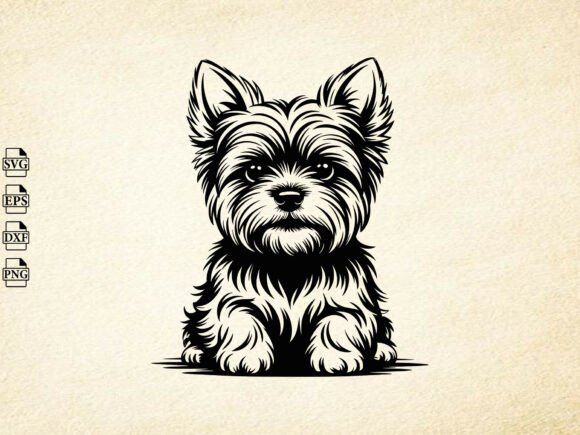 Yorkshire Terrier Dog Svg