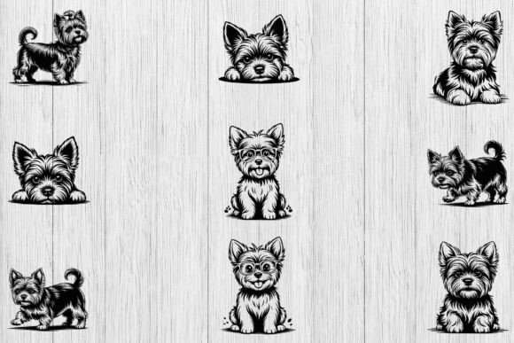 Yorkshire Terrier Dog Svg Bundle